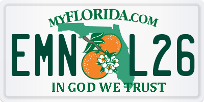 FL license plate EMNL26