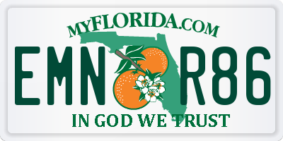 FL license plate EMNR86