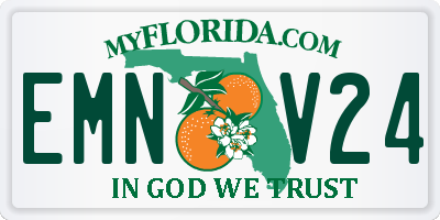 FL license plate EMNV24