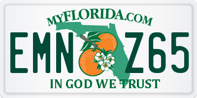 FL license plate EMNZ65