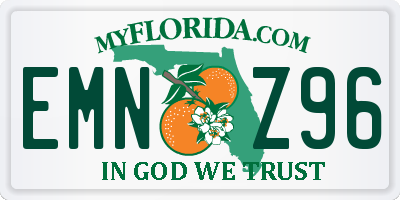 FL license plate EMNZ96
