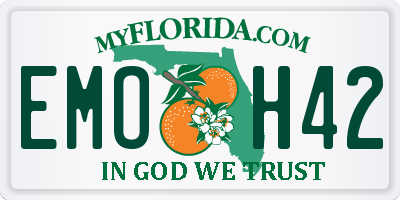 FL license plate EMOH42