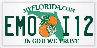 FL license plate EMOI12