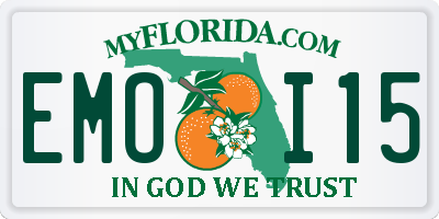 FL license plate EMOI15