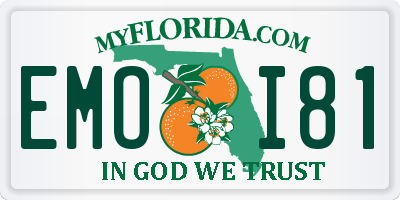 FL license plate EMOI81