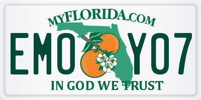 FL license plate EMOY07