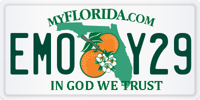 FL license plate EMOY29