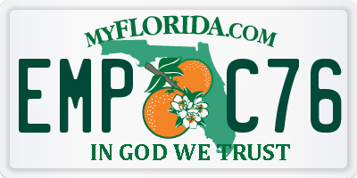 FL license plate EMPC76