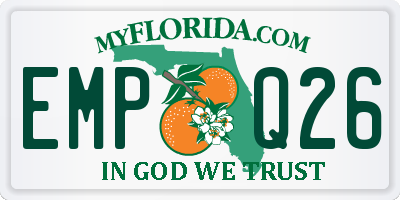 FL license plate EMPQ26