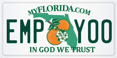 FL license plate EMPY00