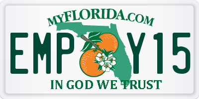 FL license plate EMPY15