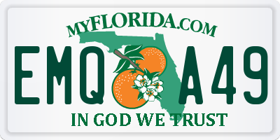 FL license plate EMQA49