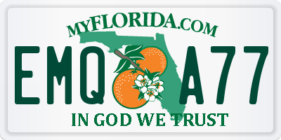 FL license plate EMQA77