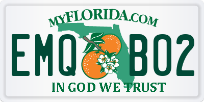 FL license plate EMQB02