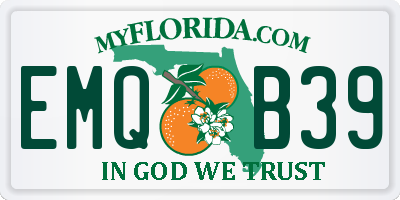 FL license plate EMQB39