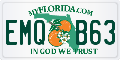 FL license plate EMQB63