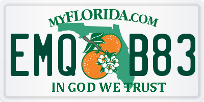 FL license plate EMQB83