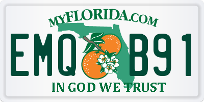 FL license plate EMQB91