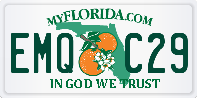 FL license plate EMQC29