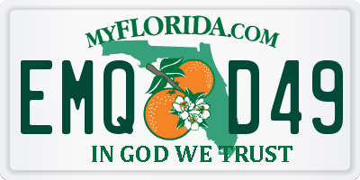 FL license plate EMQD49