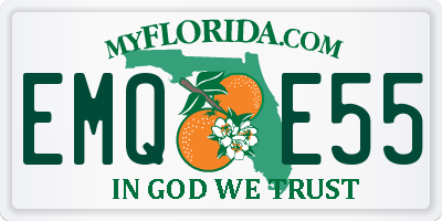 FL license plate EMQE55