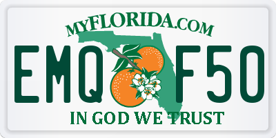 FL license plate EMQF50