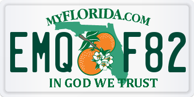 FL license plate EMQF82