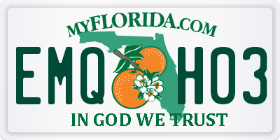 FL license plate EMQH03