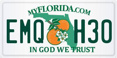 FL license plate EMQH30
