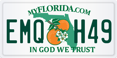 FL license plate EMQH49