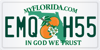 FL license plate EMQH55