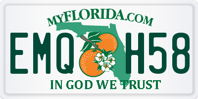 FL license plate EMQH58