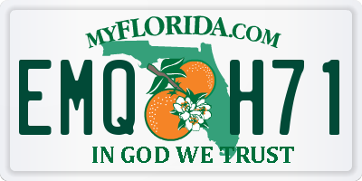 FL license plate EMQH71