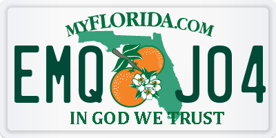 FL license plate EMQJ04