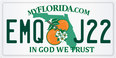 FL license plate EMQJ22