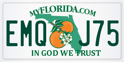 FL license plate EMQJ75
