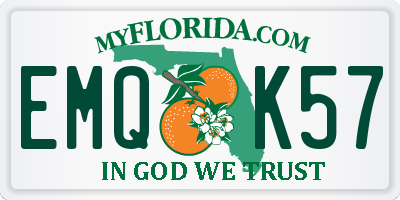 FL license plate EMQK57