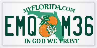 FL license plate EMQM36