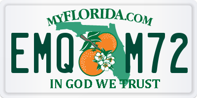 FL license plate EMQM72
