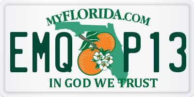 FL license plate EMQP13