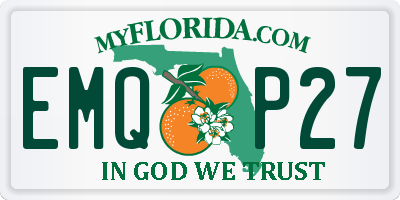 FL license plate EMQP27