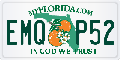 FL license plate EMQP52