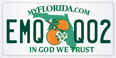 FL license plate EMQQ02