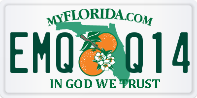 FL license plate EMQQ14