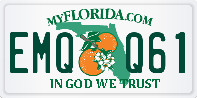 FL license plate EMQQ61