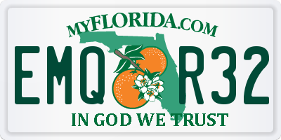 FL license plate EMQR32