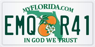 FL license plate EMQR41