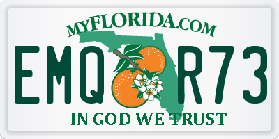 FL license plate EMQR73