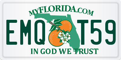 FL license plate EMQT59