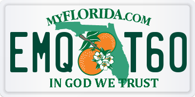 FL license plate EMQT60